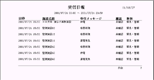 日報、月報の例